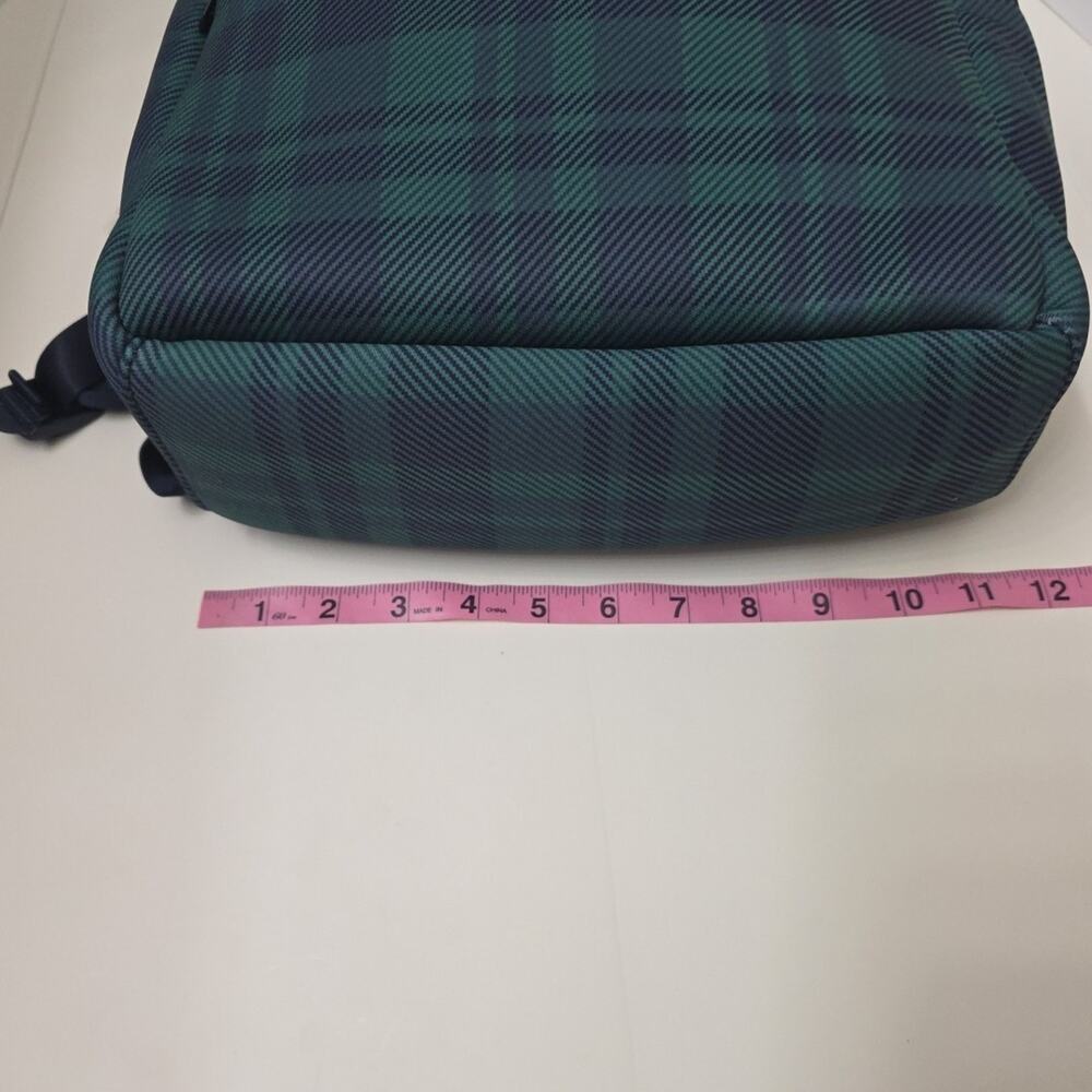 MYTAGALONGS Backpack Green Plaid Neoprene Pockets Padded Work Travel School New - Picture 7 of 8
